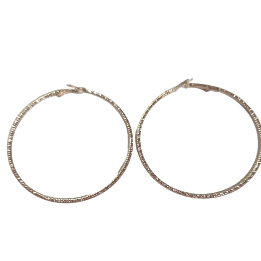 Rose Gold Hoop Earrings